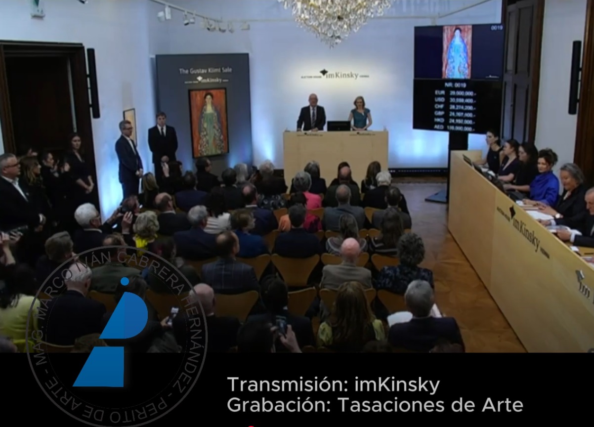 Fuente. Tasaciones de arte. Grabación de la transmisión de imKynsky. Tocar la imagen para ir a la grabación audiovisual de la venta. 